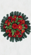 Coroane brad pline artificiale, coronite artificiale